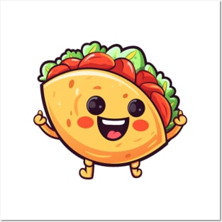 kawaii Taco  T-Shirt cute potatofood funny Posters and Art